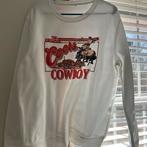 Coors Cowboy Graphic Sweatshirt